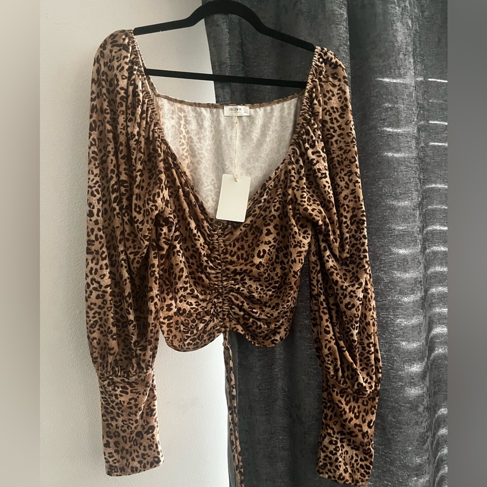 Animal Print Crop Top